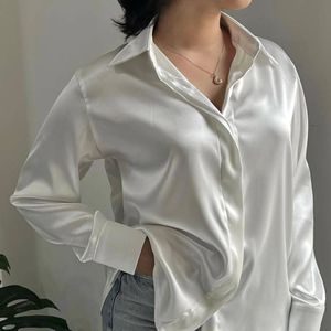 خرید انلاین شومیز یقه مردانه ساتن جانا