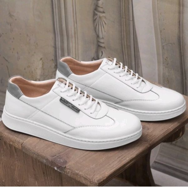 کفش کتونی مردانه مدل وندیک رنگ سفید طوسی