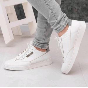 قیمت ارزان کفش کتونی مردانه مدل وندیک رنگ سفید طوسی