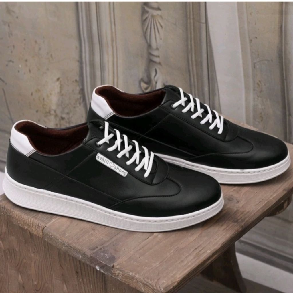 قیمت کفش کتونی مردانه مدل وندیک رنگ مشکی سفید زیره سفید