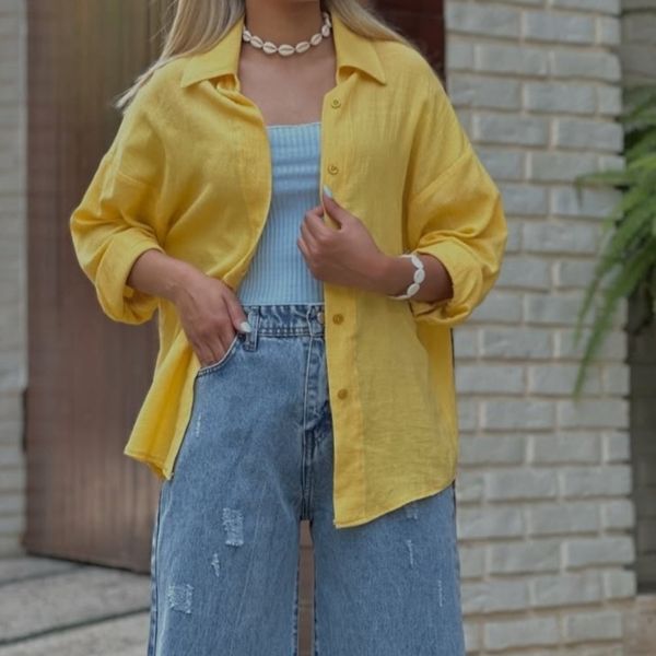 شومیز تابستانه خردلی