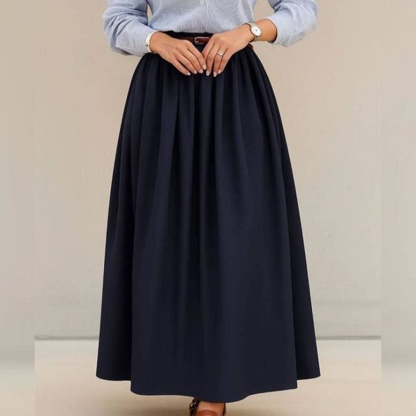 دامن لنین مهلا بدون کمربند