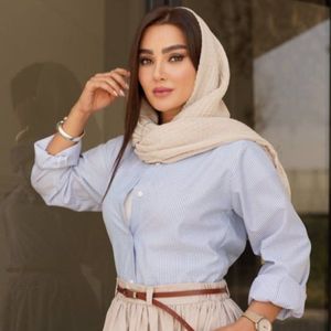 خرید آنلاین دامن لنین مهلا بدون کمربند