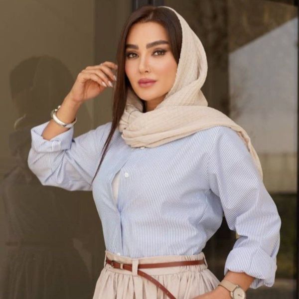 دامن لنین مهلا بدون کمربند