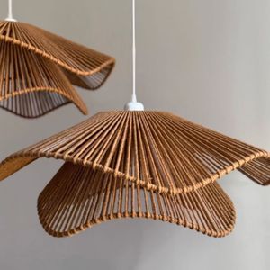 لوستر مکرومه بافی مدل خورشید