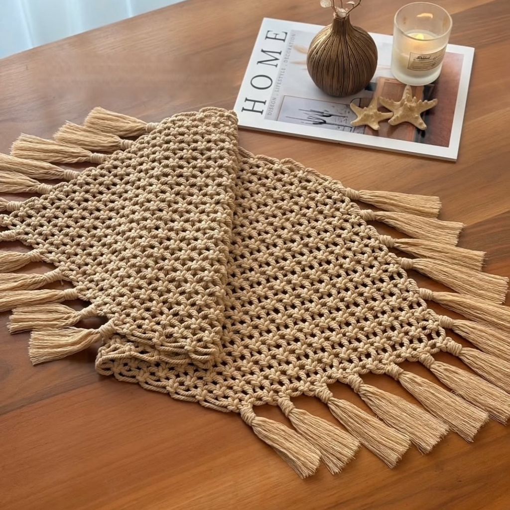 مشخصات رانر مکرومه بافی مدل لاکچری