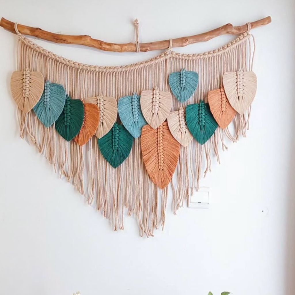 قیمت دیوار کوب بزرگ مکرومه بافی مدل اسو