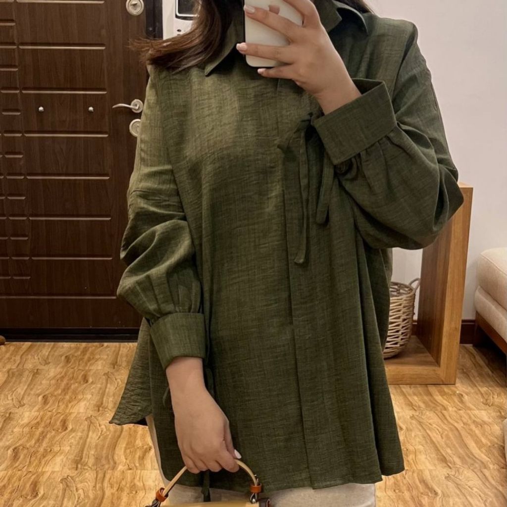 خرید اینترنتی شومیز مانتویی جودون (قواره دار) فری سایز مانتو