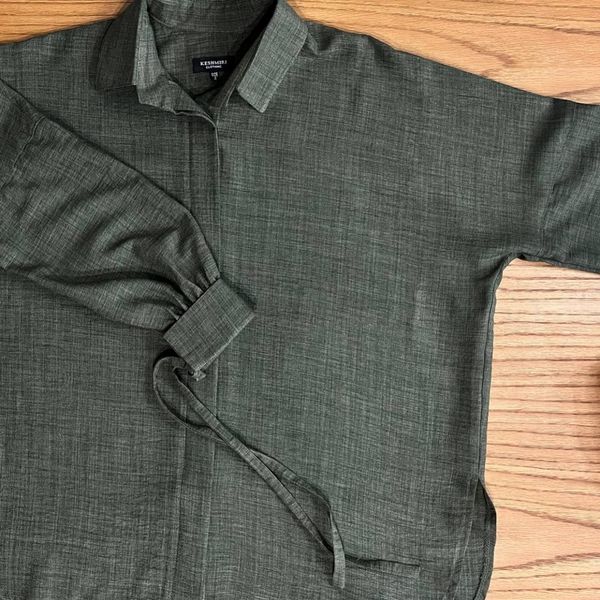 شومیز مانتویی جودون (قواره دار) فری سایز مانتو