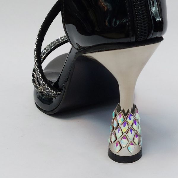 کفش مجلسی زنانه پاشنه نگینی الماسی YSL