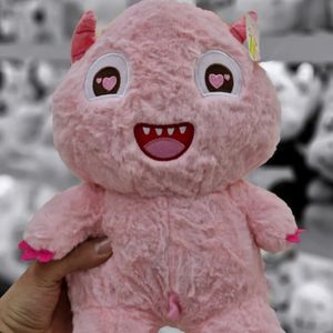 عروسک اژدها پشمالو صورتی