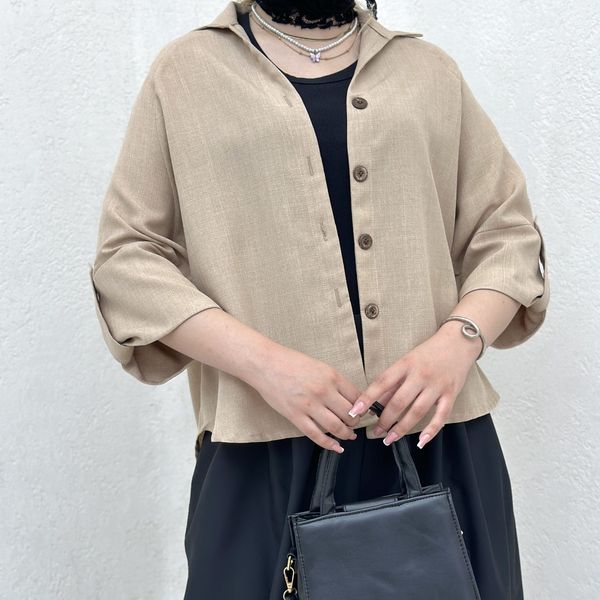 شومیز آستین دکمه بیلی بانک