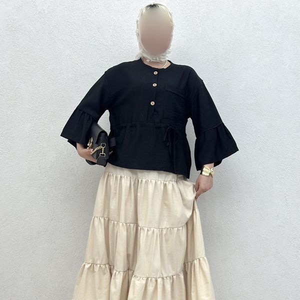 شومیز سه دکمه کمر گت بانک