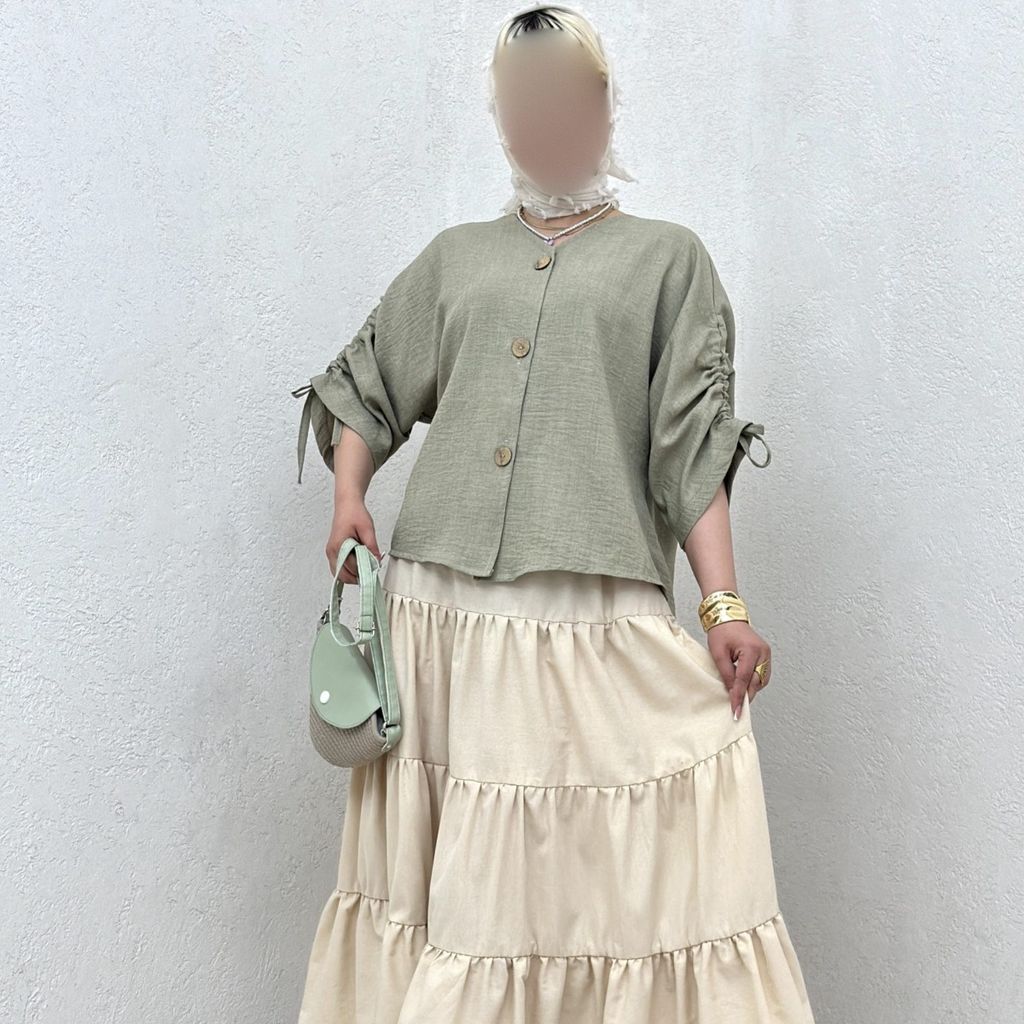 قیمت ارزان شومیز پشت دکمه چاکدار بانک