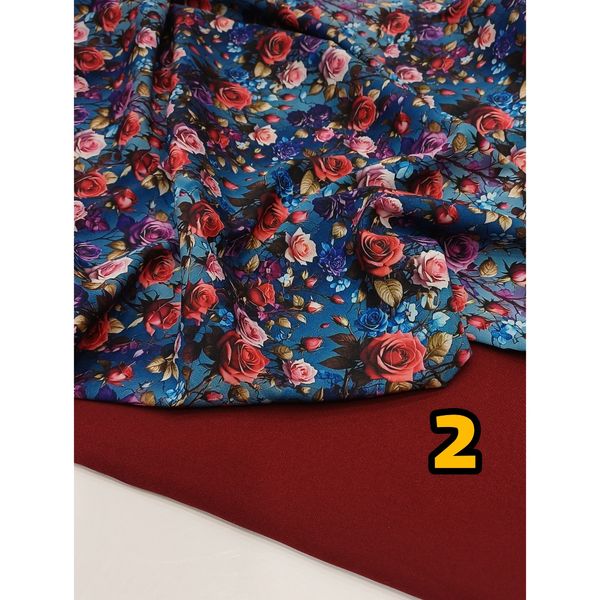 پارچه کرپ فلور درجه یک طرح های جدید 1