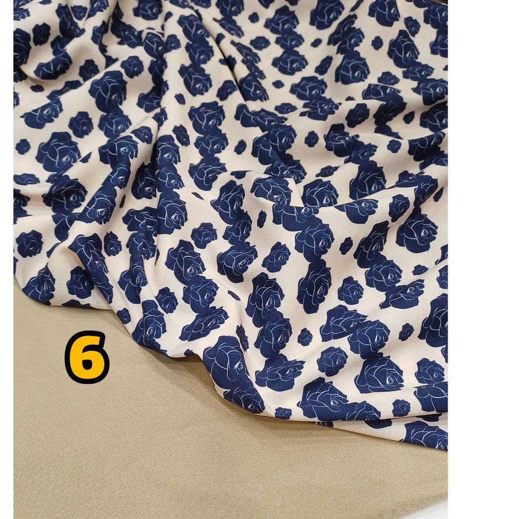 خرید آنلاین پارچه کرپ فلور درجه یک طرح های جدید 1