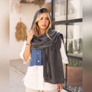 قیمت ارزان شال دانتل کبریتی حریر نخ