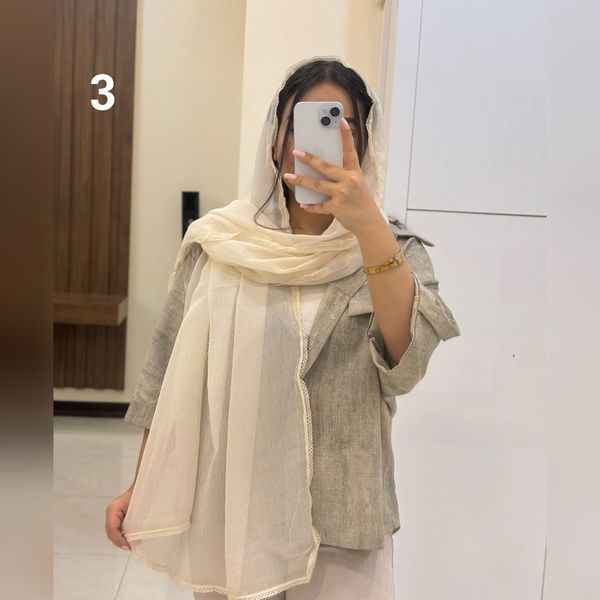 شال دانتل کبریتی حریر نخ