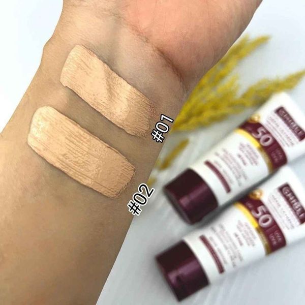 کرم ضد آفتاب گیاهی رنگی جیبلی SPF 50 وزن 65 گرم