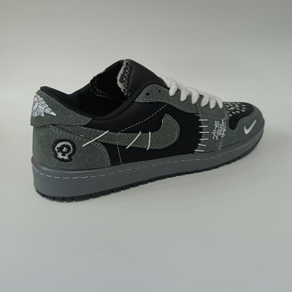 خرید اینترنتی کتونی مردانه نایک جردن وودو مشکی طوسی کیفیت بالا