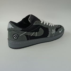 خرید اینترنتی کتونی مردانه نایک جردن وودو مشکی طوسی کیفیت بالا