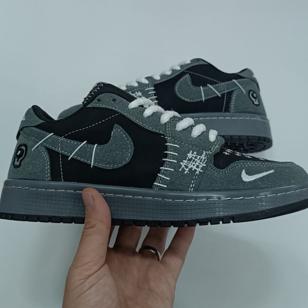 مشخصات کتونی مردانه نایک جردن وودو مشکی طوسی کیفیت بالا