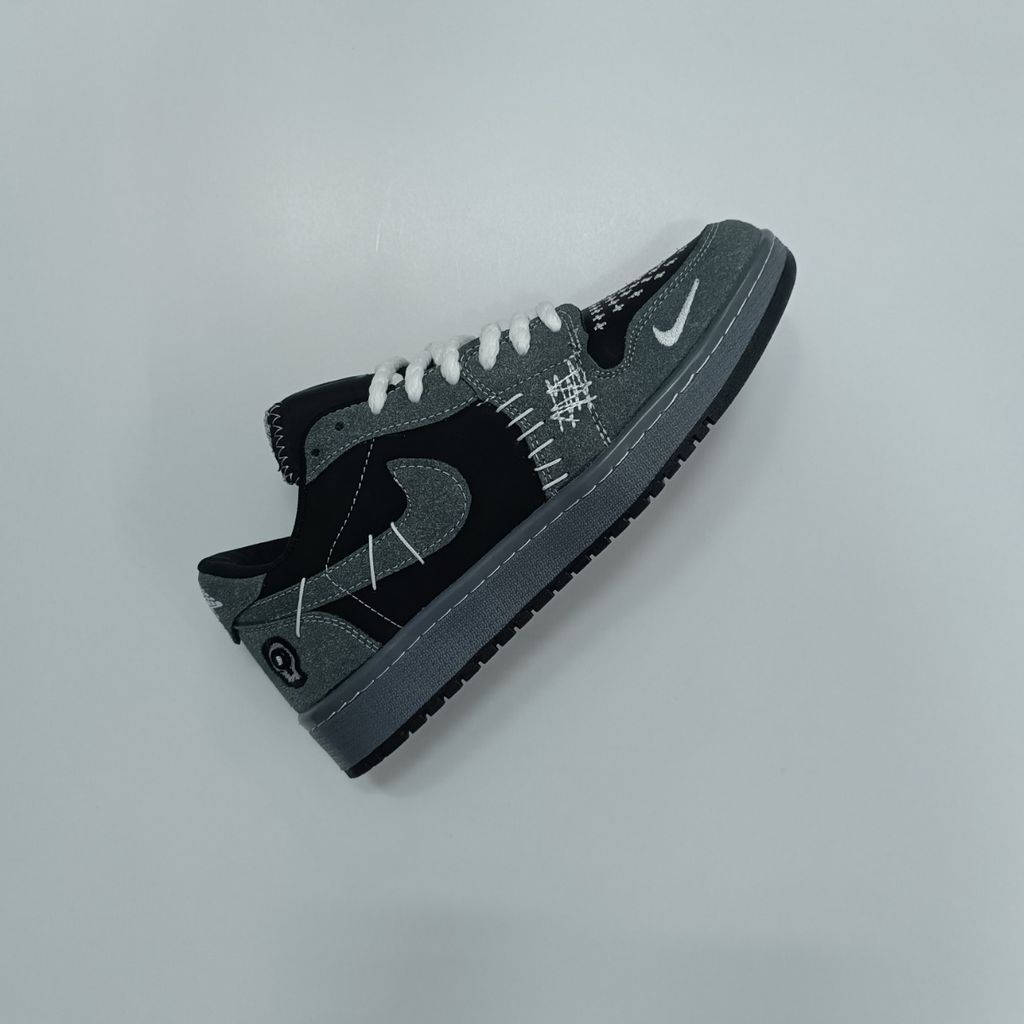 خرید آنلاین کتونی مردانه نایک جردن وودو مشکی طوسی کیفیت بالا