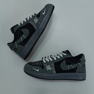 خرید اینترنتی کتونی مردانه نایک جردن وودو مشکی طوسی کیفیت بالا