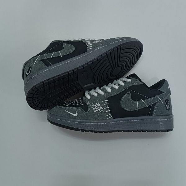 کتونی مردانه نایک جردن وودو مشکی طوسی کیفیت بالا