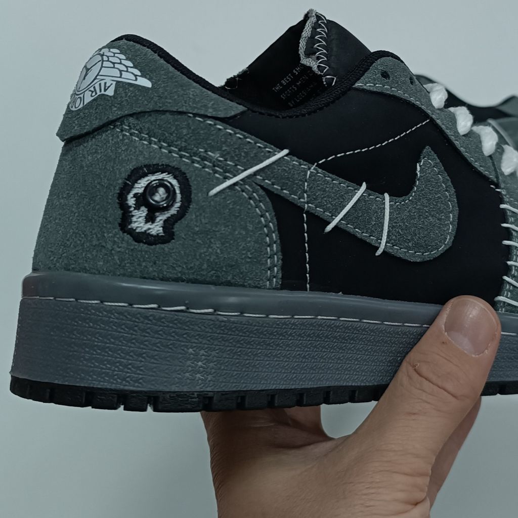 مشخصات کتونی مردانه نایک جردن وودو مشکی طوسی کیفیت بالا