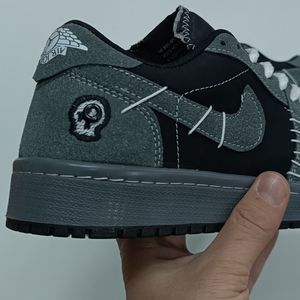 مشخصات کتونی مردانه نایک جردن وودو مشکی طوسی کیفیت بالا