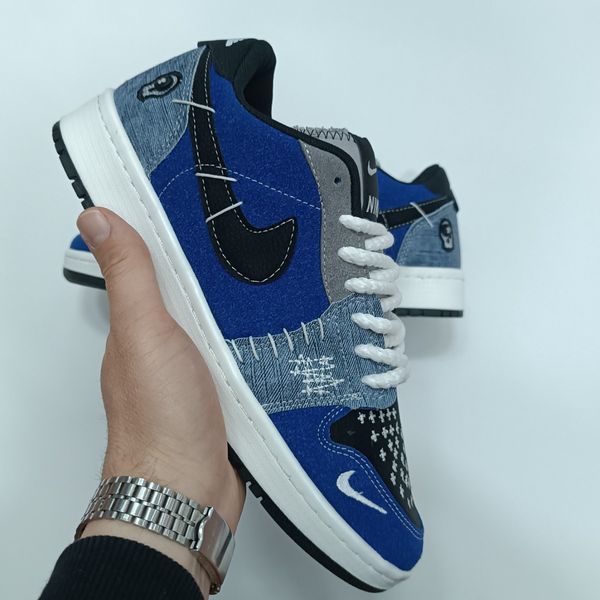 کتونی مردانه نایک جردن وودو آبی کیفیت بالا