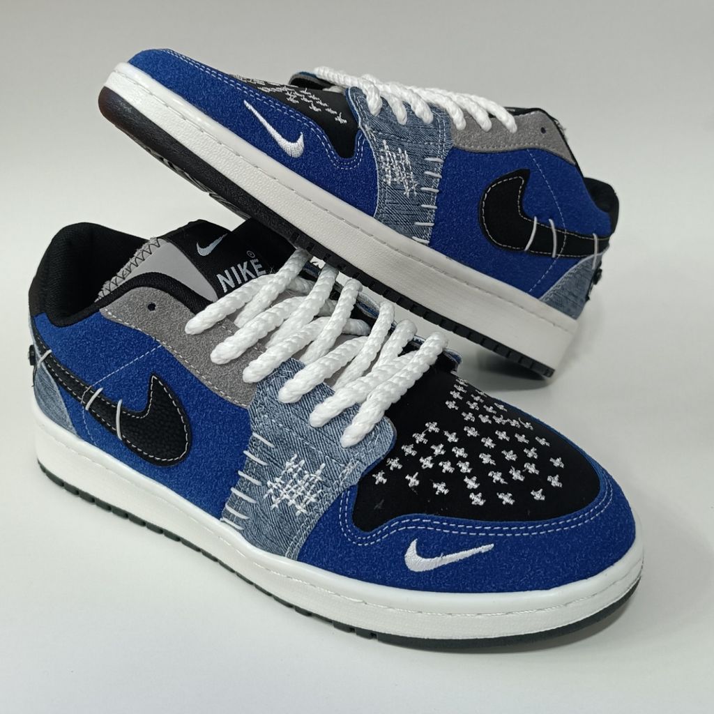 مشخصات کتونی مردانه نایک جردن وودو آبی کیفیت بالا