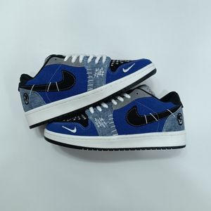 خرید اینترنتی کتونی مردانه نایک جردن وودو آبی کیفیت بالا