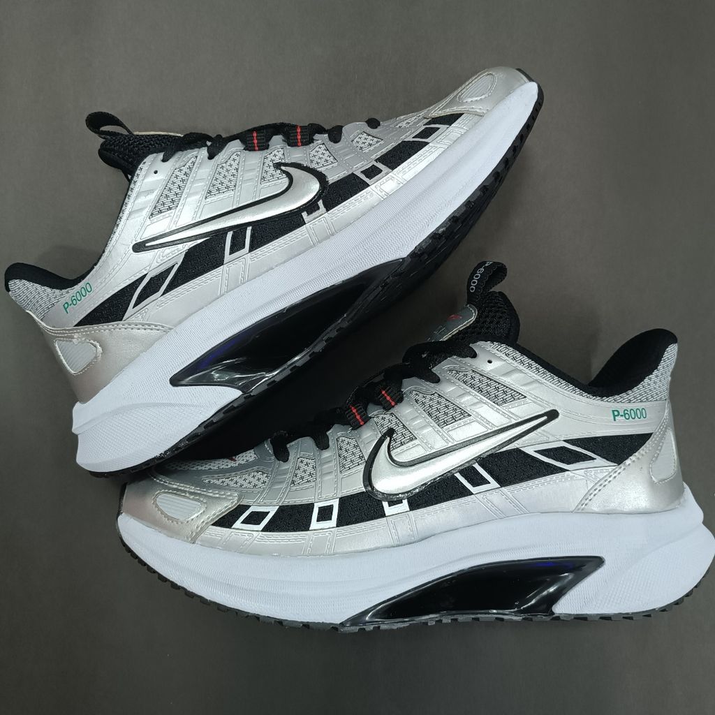 مشخصات کتونی مردانه نایک p6000 نقره ای کیفیت بالا