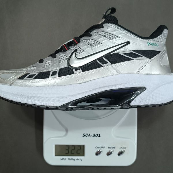 کتونی مردانه نایک p6000 نقره ای کیفیت بالا