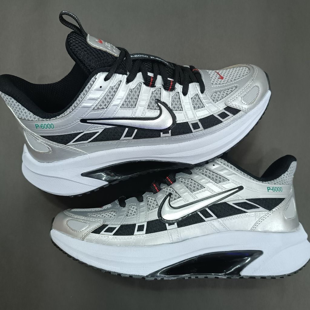 قیمت ارزان کتونی مردانه نایک p6000 نقره ای کیفیت بالا