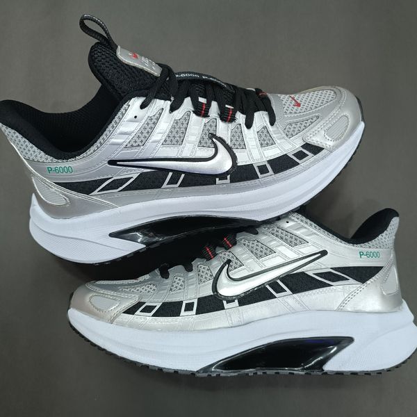 کتونی مردانه نایک p6000 نقره ای کیفیت بالا