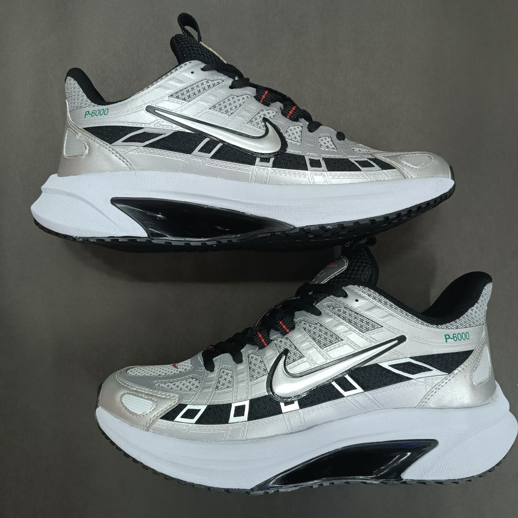 قیمت کتونی مردانه نایک p6000 نقره ای کیفیت بالا