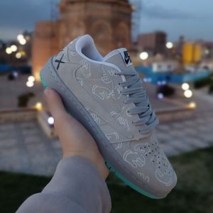 کتونی مردانه جردن کاز jordan kaws طوسی کیفیت بالا