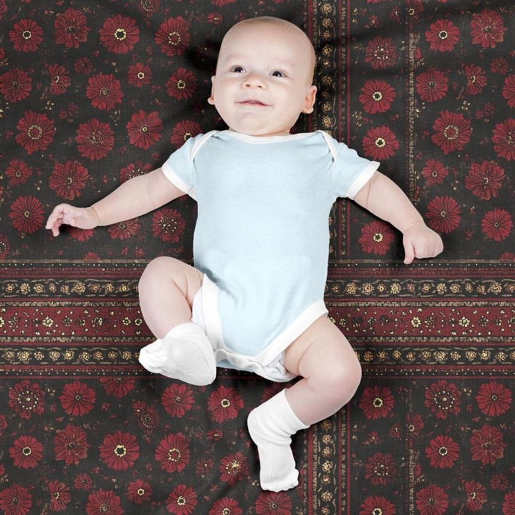 خرید اینترنتی پارچه مخمل روبالشی پارچه باما طرح سه بعدی فرش ایرانی کد 5014574