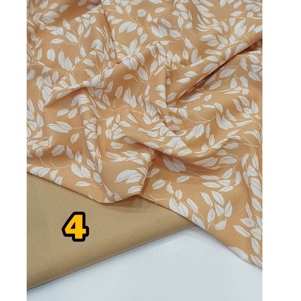 قیمت ارزان پارچه کرپ فلور درجه یک طرح های جدید 3