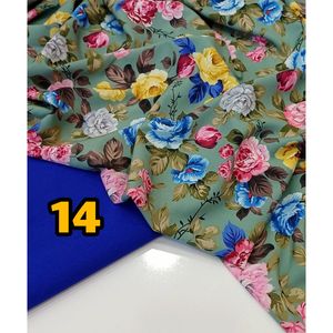 قیمت ارزان پارچه کرپ فلور درجه یک طرح های جدید 3