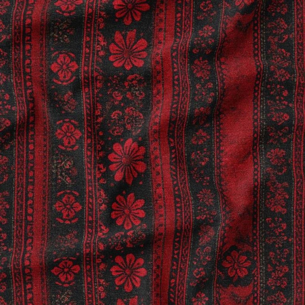 فروش اینترنتی پارچه مخمل روبالشی پارچه باما طرح سه بعدی فرش ایرانی کد 5014576