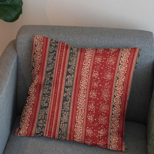 پارچه مخمل روبالشی پارچه باما طرح سه بعدی فرش ایرانی کد 5014580