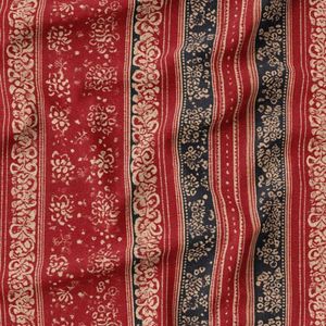 پارچه مخمل روبالشی پارچه باما طرح سه بعدی فرش ایرانی کد 5014580