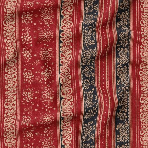 پارچه مخمل روبالشی پارچه باما طرح سه بعدی فرش ایرانی کد 5014580