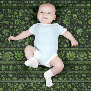 خرید اینترنتی پارچه مخمل روبالشی پارچه باما طرح سه بعدی فرش ایرانی کد 5014581