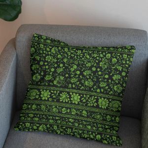 قیمت ارزان پارچه مخمل روبالشی پارچه باما طرح سه بعدی فرش ایرانی کد 5014581