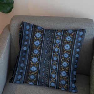 قیمت پارچه مخمل روبالشی پارچه باما طرح سه بعدی فرش ایرانی کد 5014582